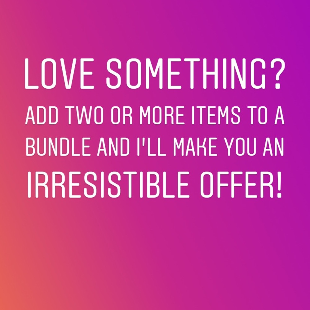 NOT FOR SALE- Add TWO or more items to a bundle!